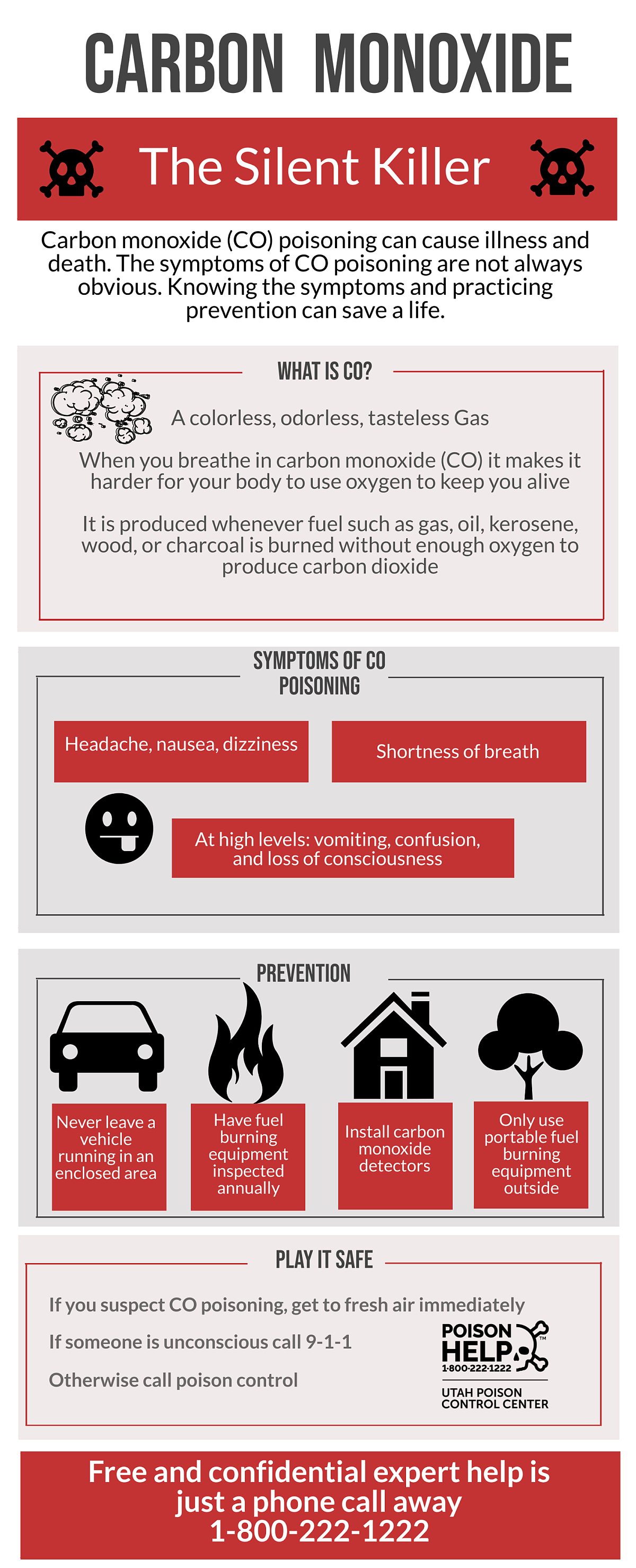 Infographic about carbon monoxide poisoning