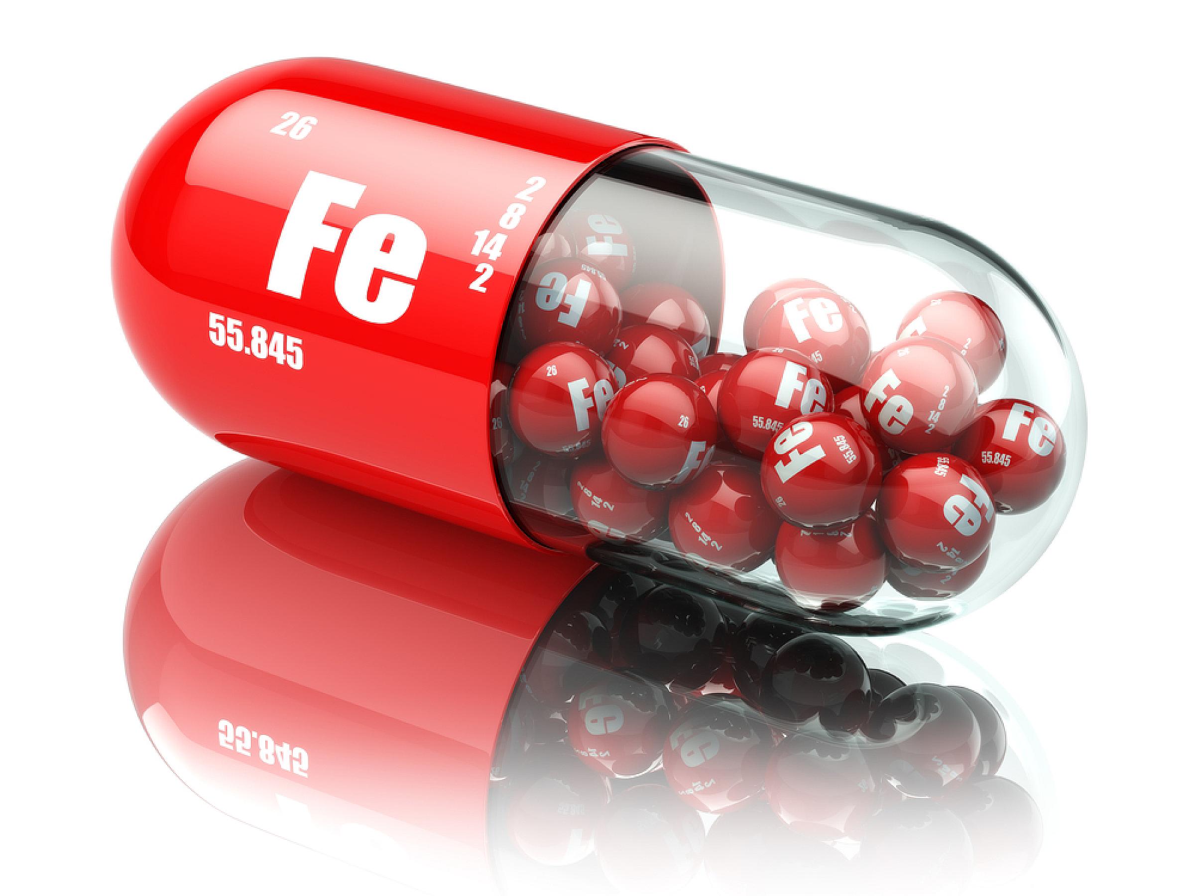 Abstract Dietary supplements Iron Pill with FE Element