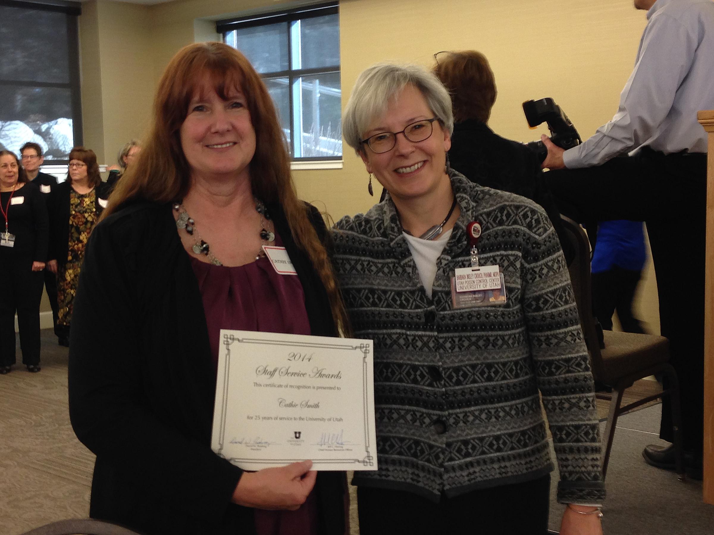 Cathie and Barbara