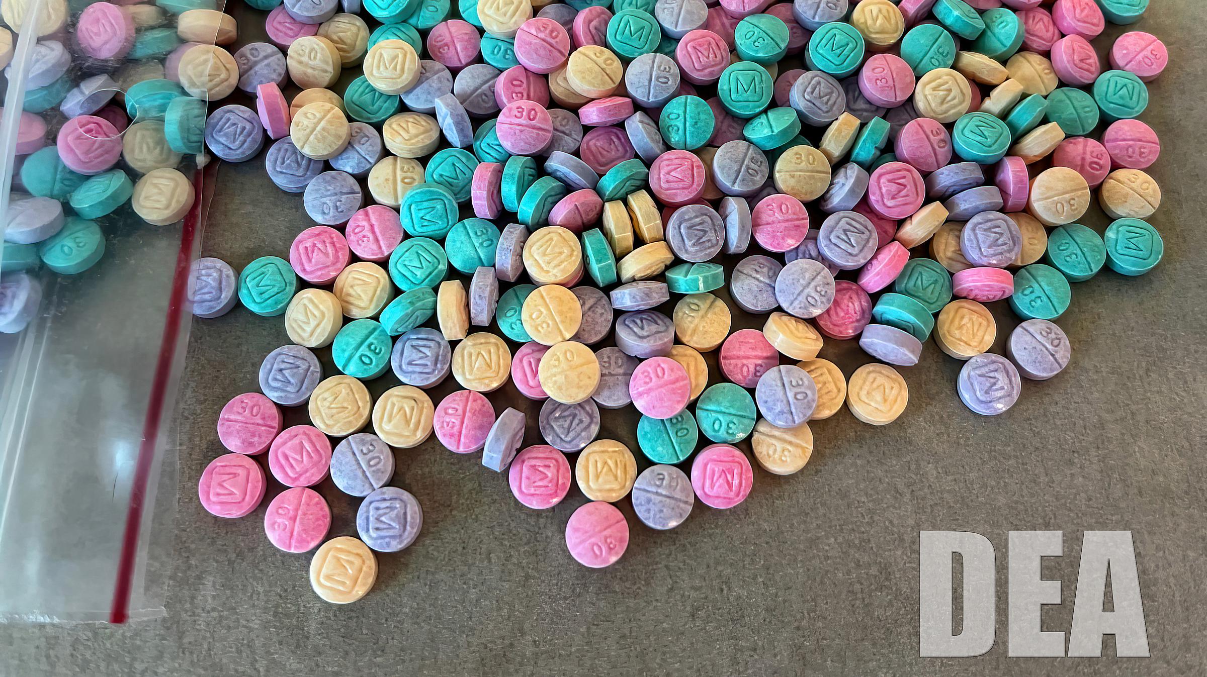 Rainbow Fentanyl M30 Pills